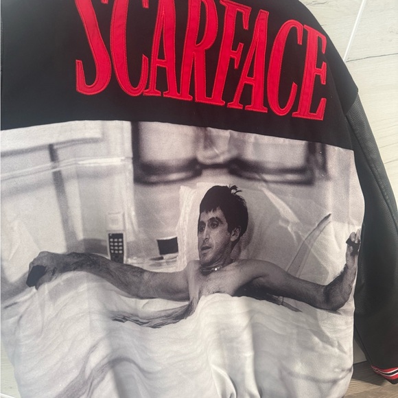 Scarface Varsity Jacket 2X Size Reason Clothing Authentic 100% - Picture 6 of 10